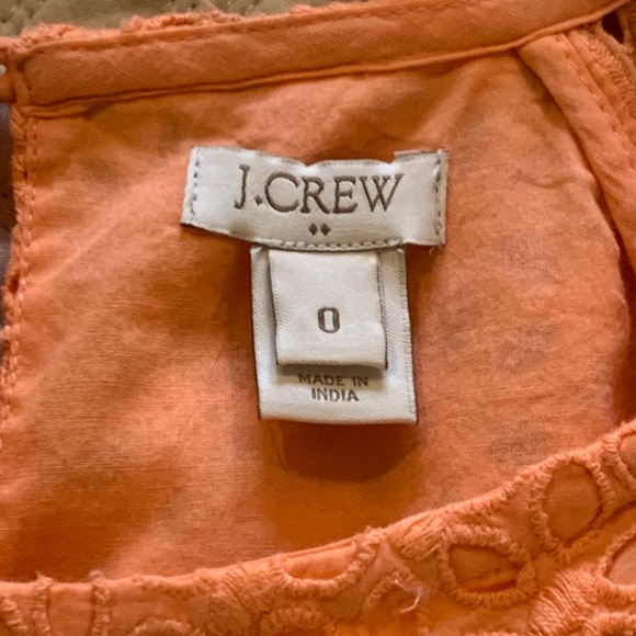 J.Crew Floral Eyelet Shirt; size 0 - Picture 2 of 2